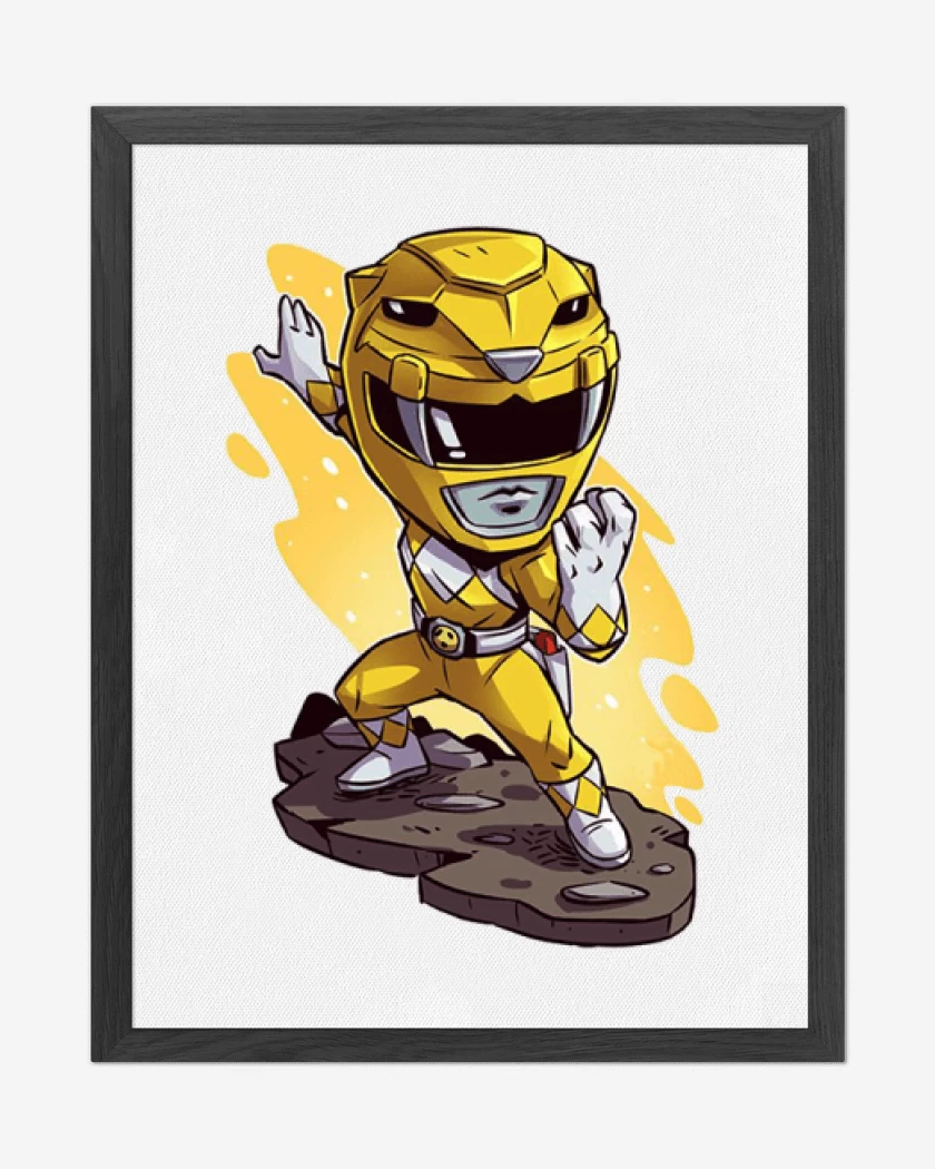 Cuadro decorativo Blanco de Yellow ranger