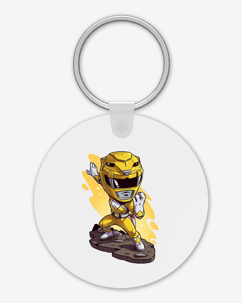 Llavero Blanco de Yellow ranger
