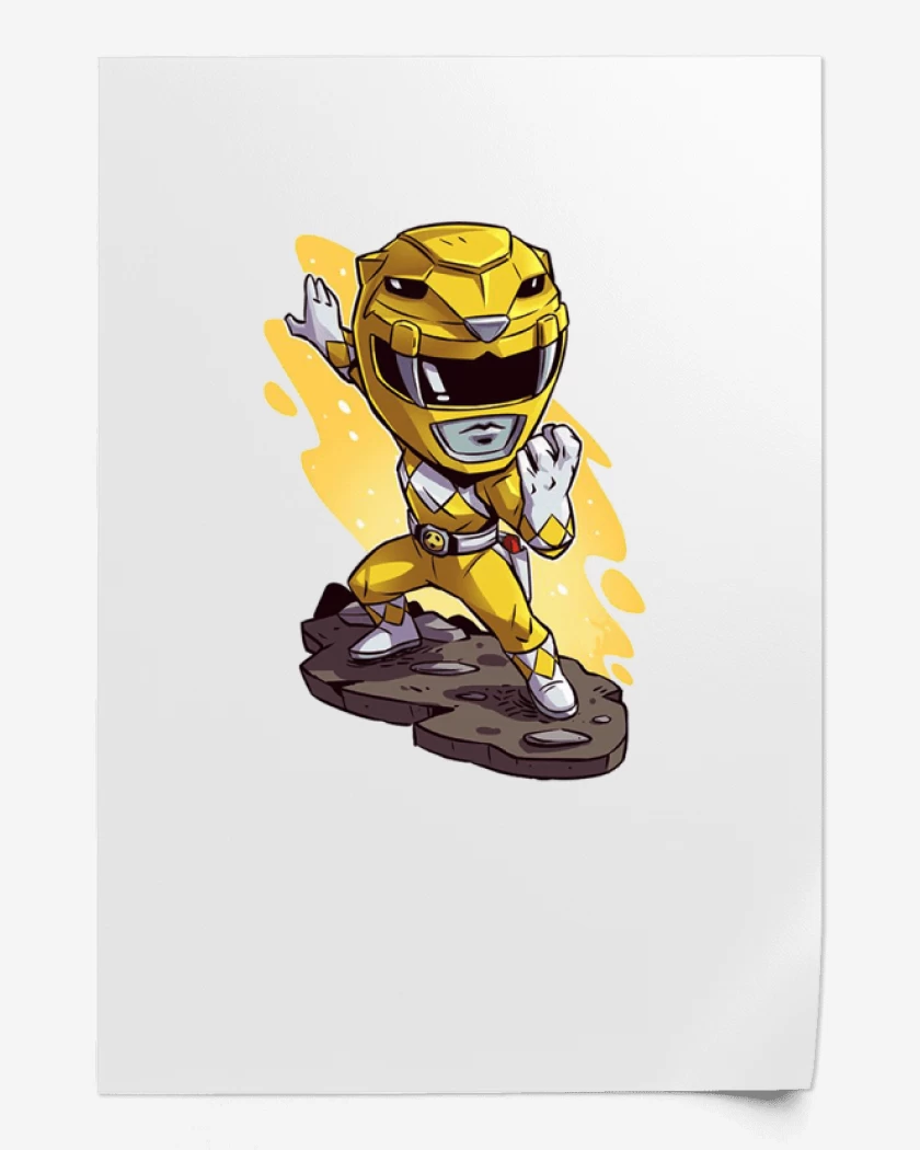 Print Blanco de Yellow ranger