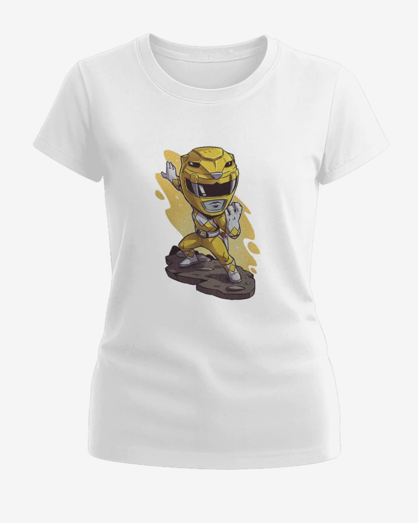 Polera de Mujer Blanco de Yellow ranger