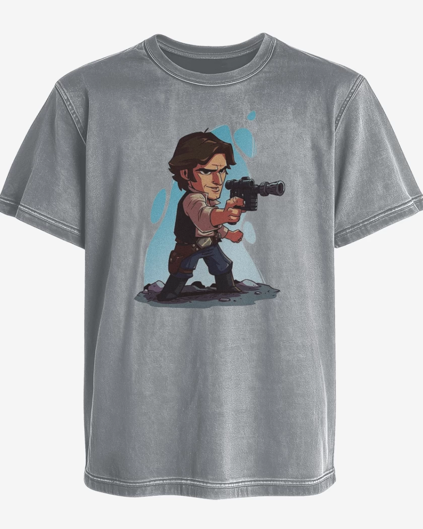 Polera desgastada Gris Melange de Solo 2