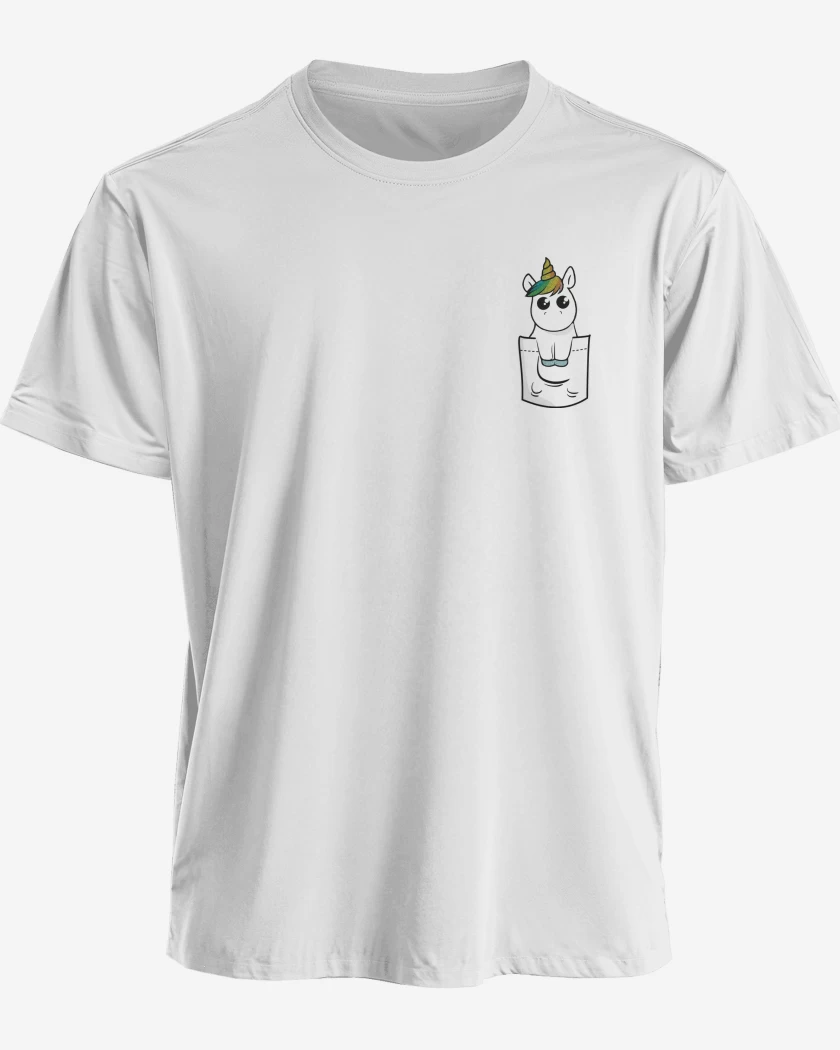 Polera Unicornio de bolsillo