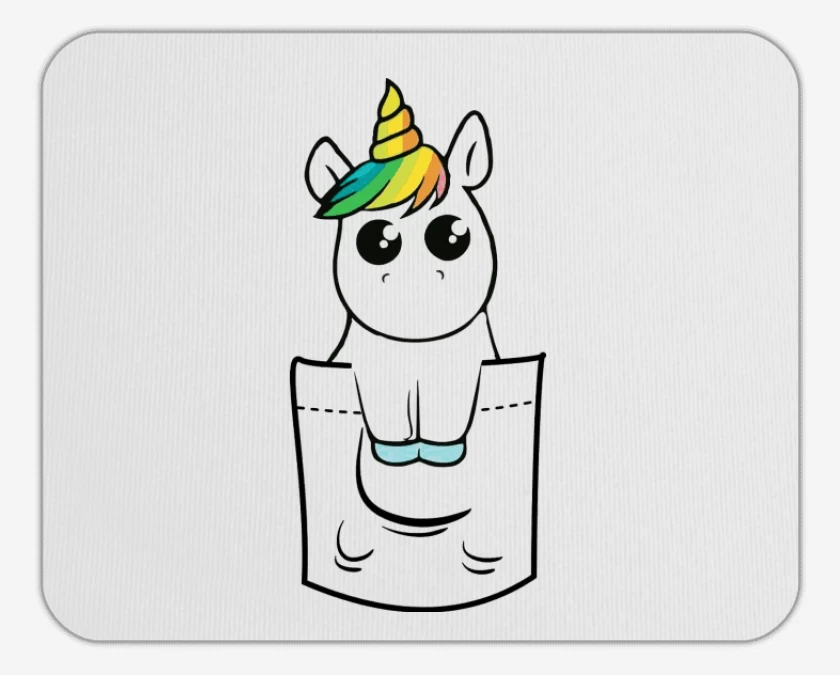Mousepad Unicornio de bolsillo