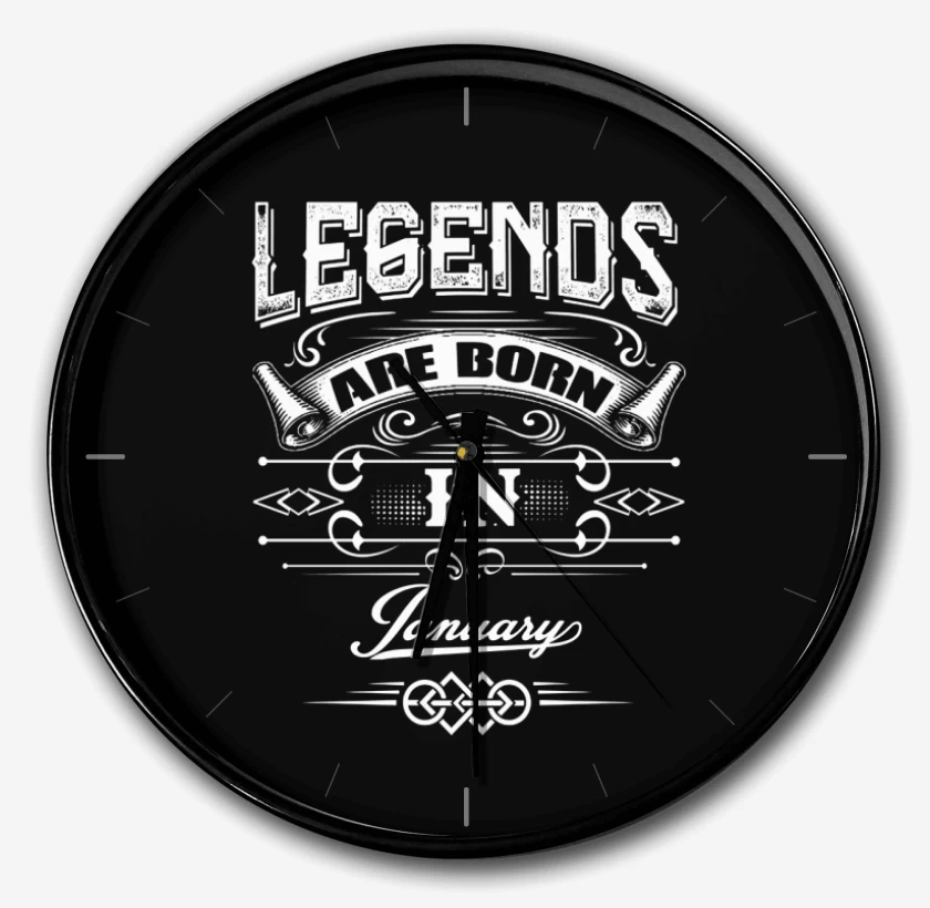 Reloj Negro de Legends are born in january