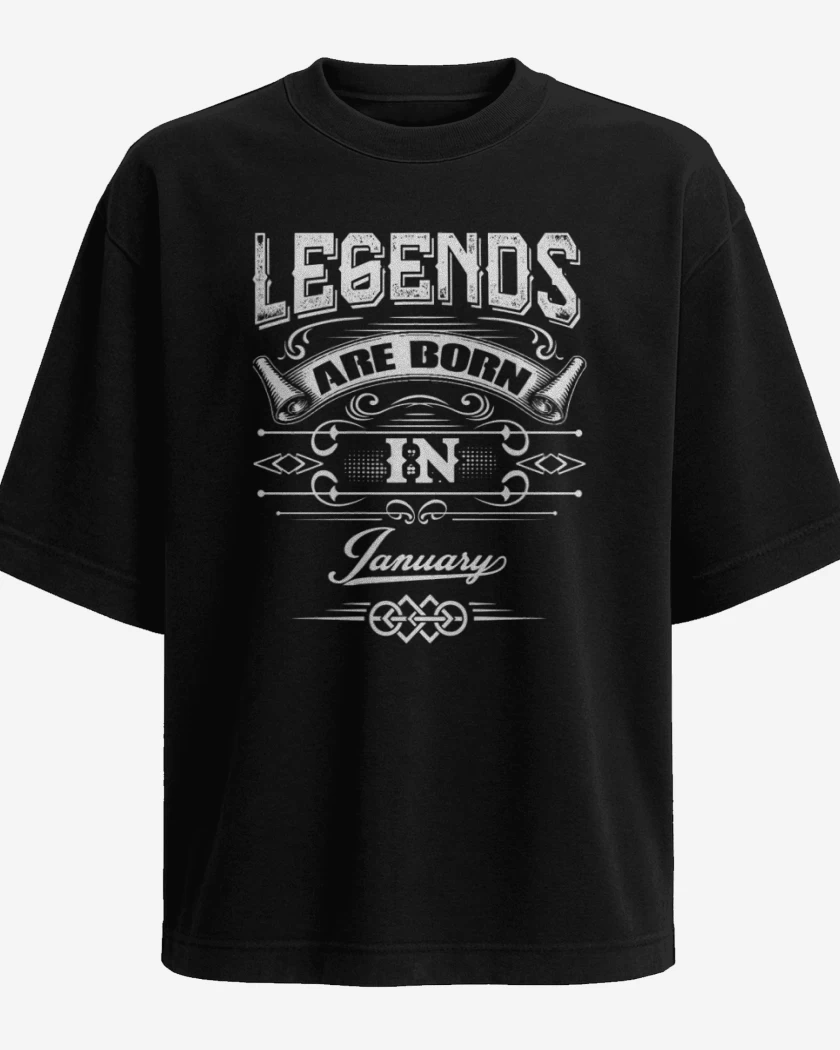 Polera Oversize Legends are born in january