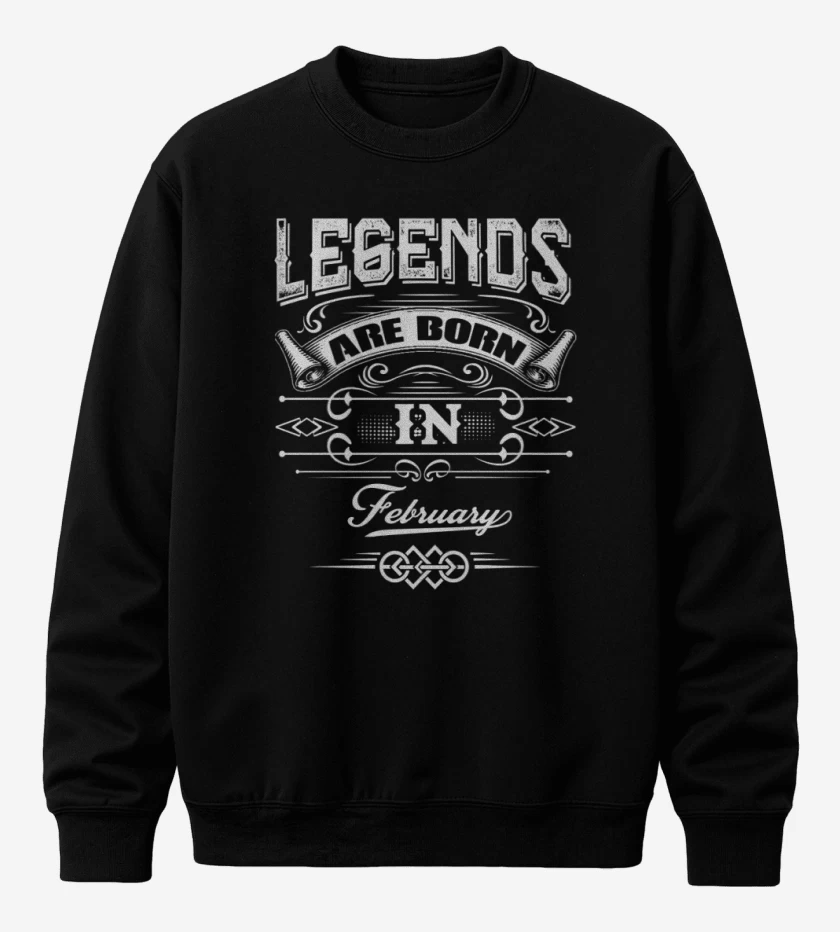 Poleron polo Negro de Legend are born in february