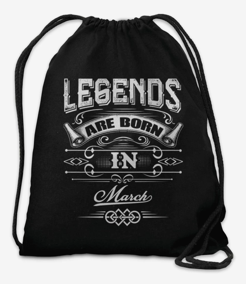 Mochila Negro de Legends are born in march