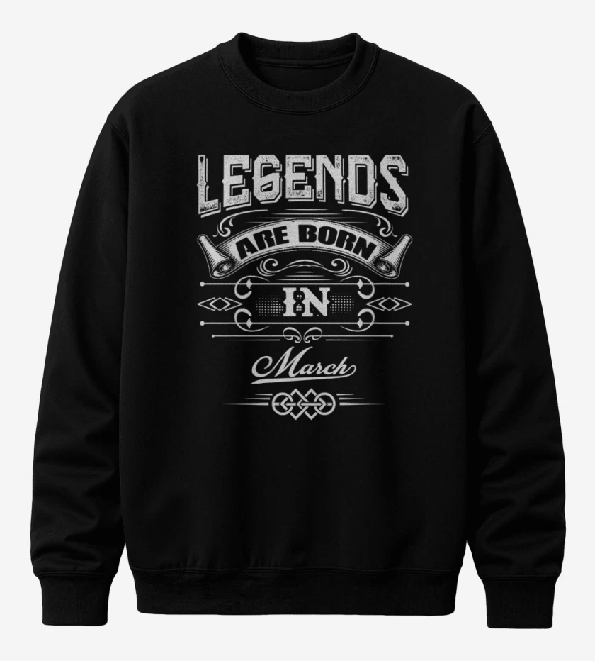 Poleron polo Negro de Legends are born in march