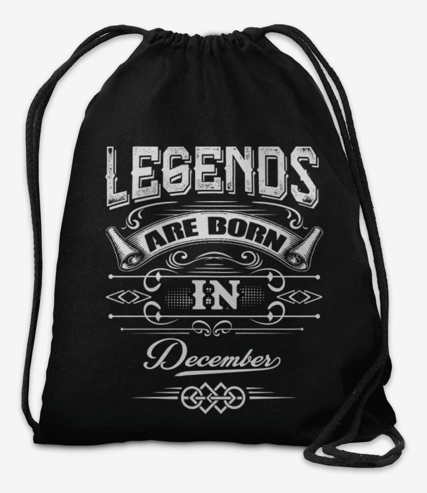 Mochila Negro de Legends are born in december