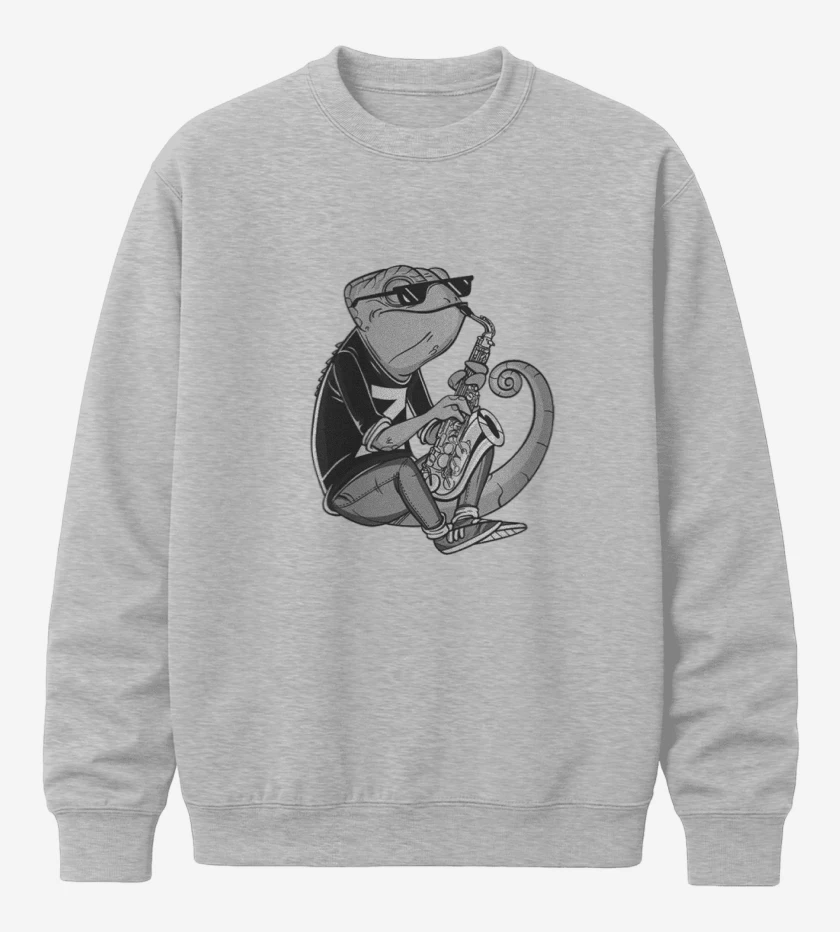 Poleron polo Gris Melange de Camaleon