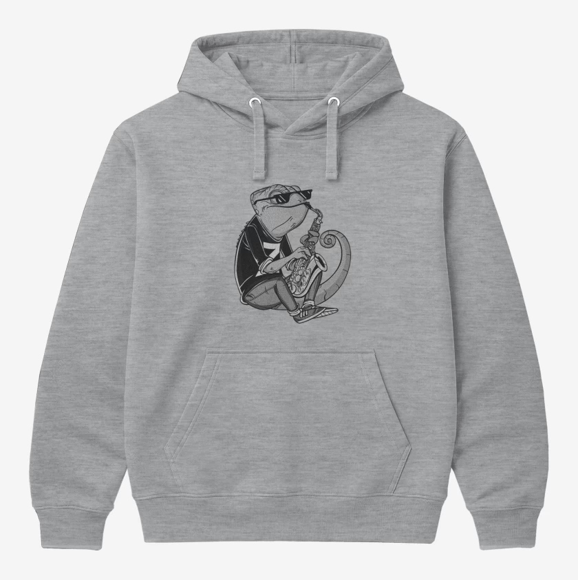 Polerón Canguro Gris Melange de Camaleon