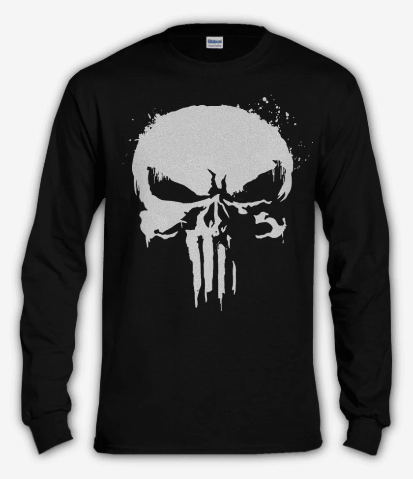 Polera manga larga Negro de El que castiga