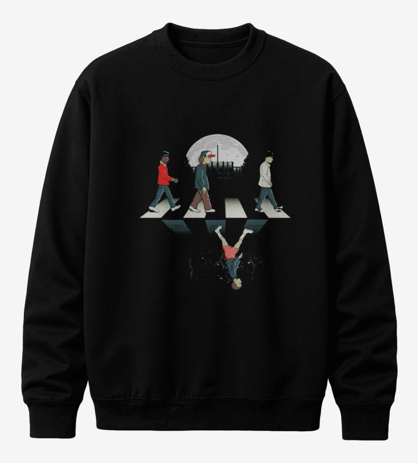 Poleron polo Negro de Stranger things 6