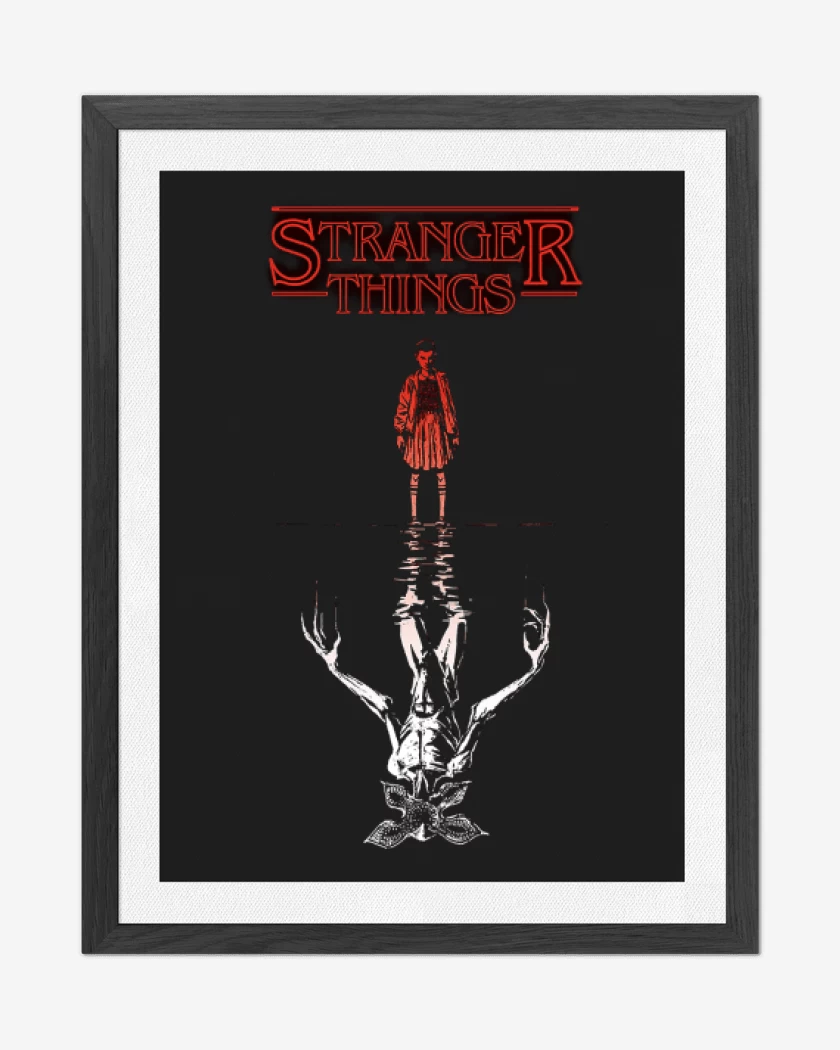 Cuadro decorativo Negro de Stranger Things 7