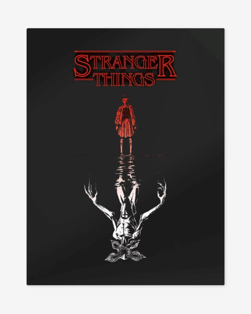 Print metalico Negro de Stranger Things 7