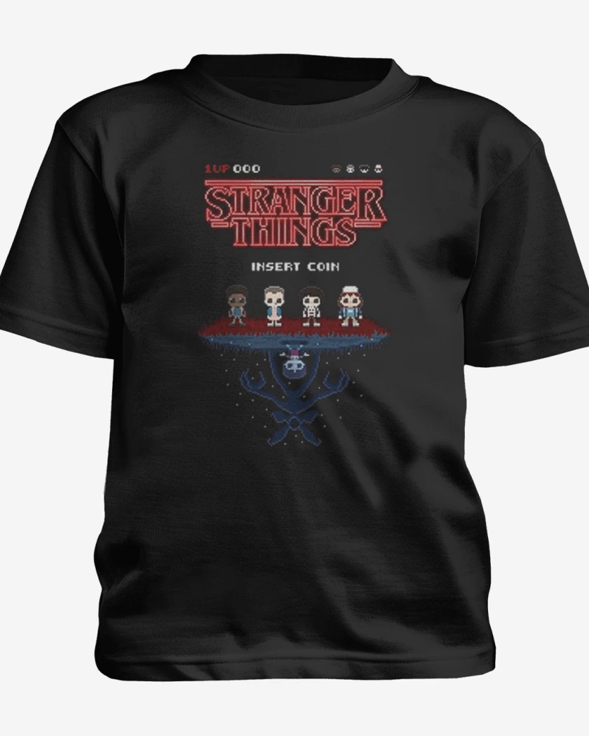 Polera de niño Stranger things 8 bits