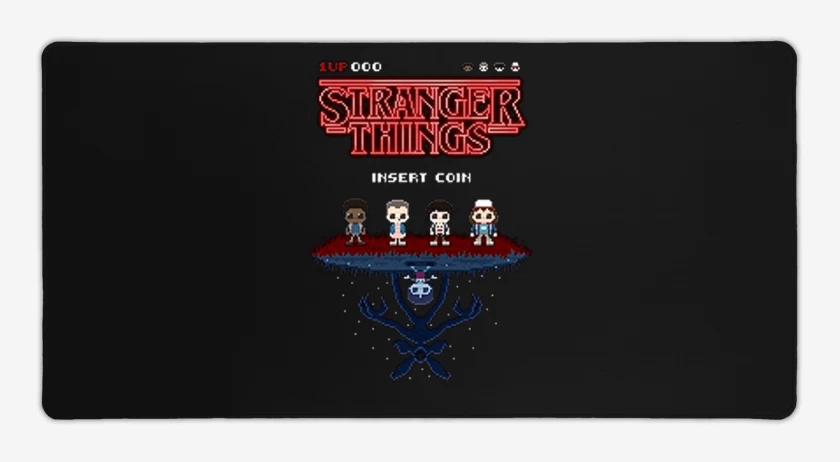 Mouse pad Gamer Stranger things 8 bits