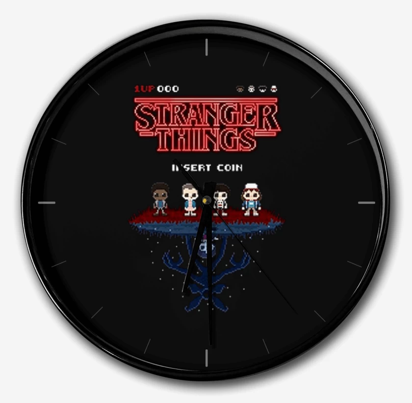 Reloj Stranger things 8 bits