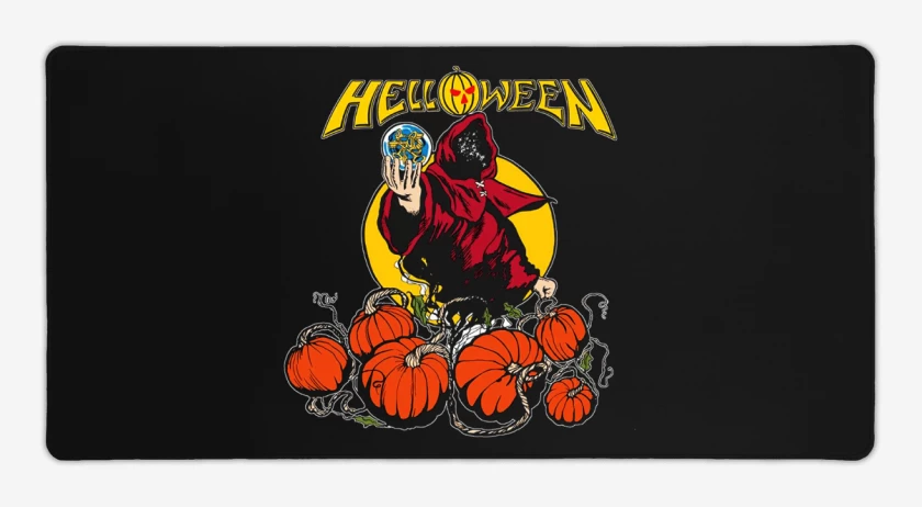 Mouse pad Gamer Negro de Helloween 2