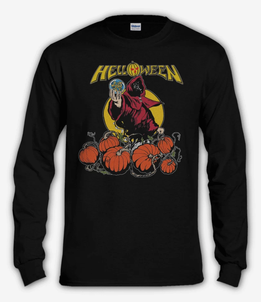 Polera manga larga Negro de Helloween 2