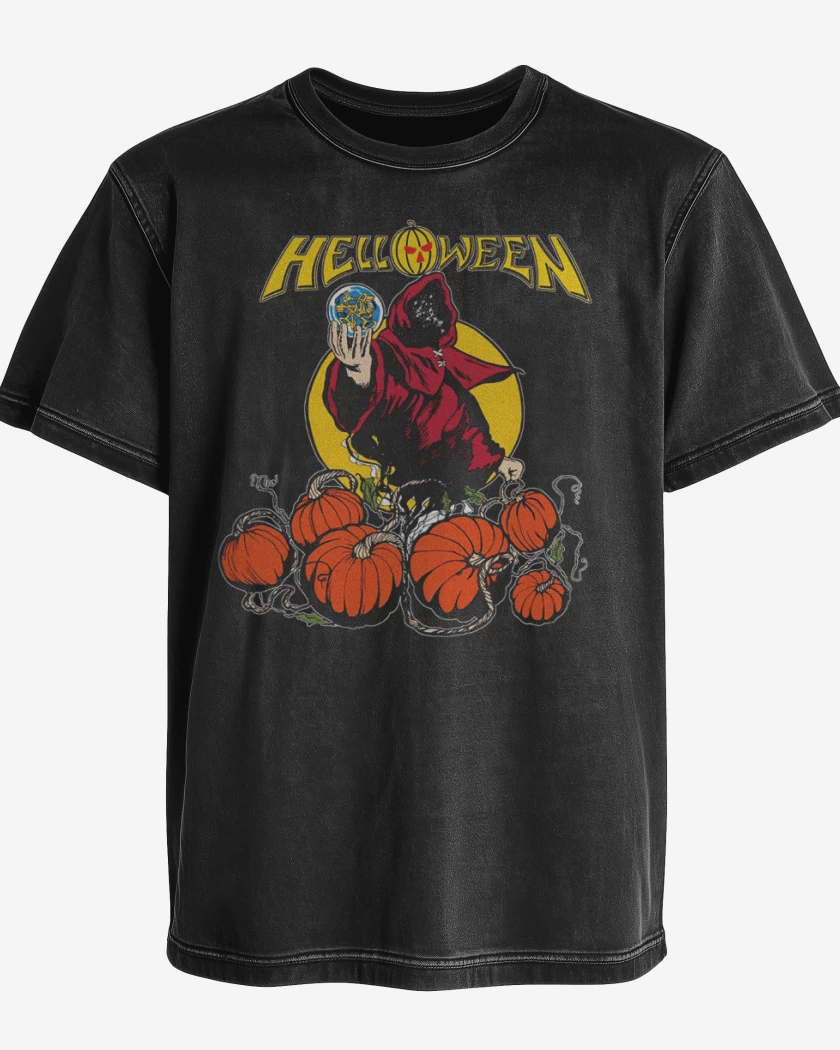 Polera desgastada Helloween 2