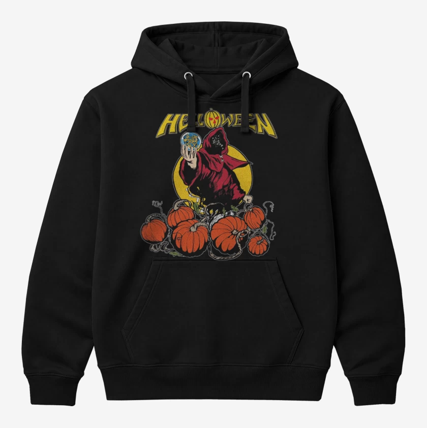 Polerón Canguro Negro de Helloween 2