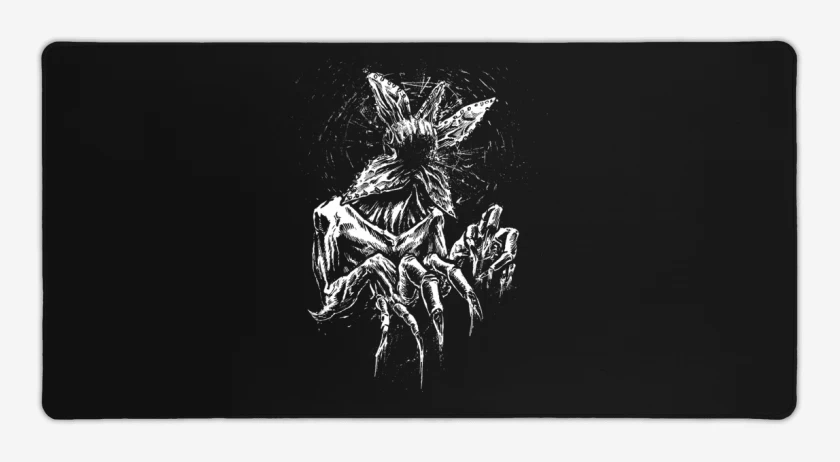 Mouse pad Gamer Negro de The demogorgon