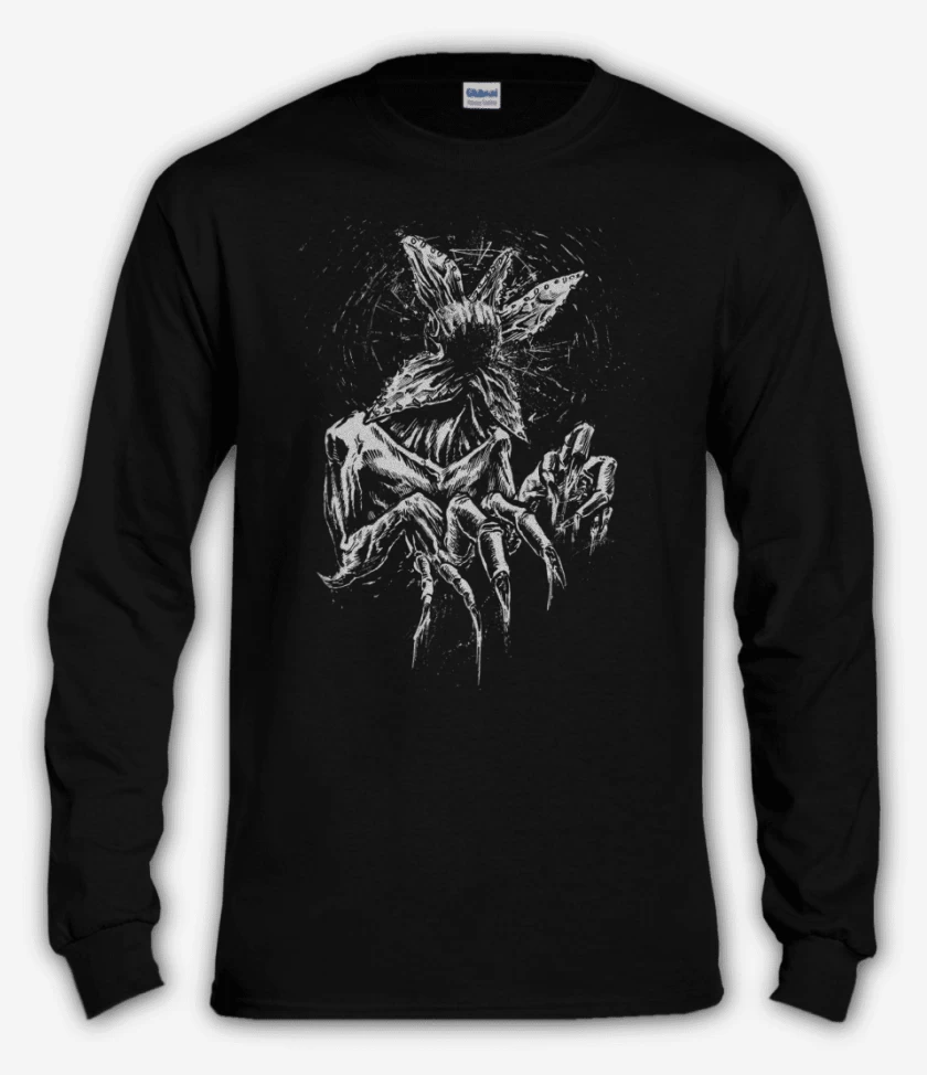 Polera manga larga Negro de The demogorgon