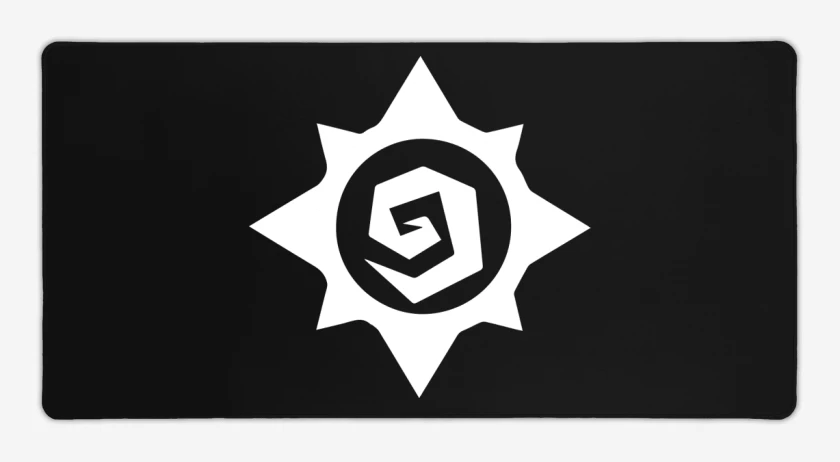 Mouse pad Gamer Negro de Juego de cartas