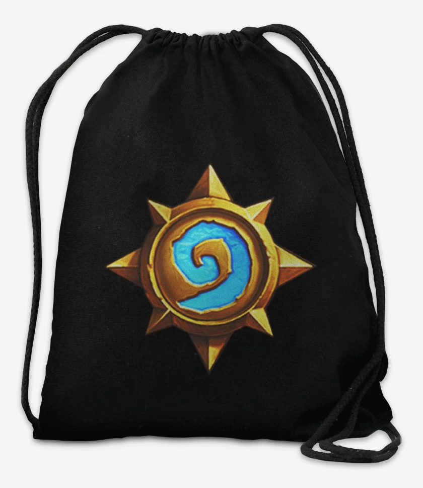 Mochila Negro de Pecho heartstone
