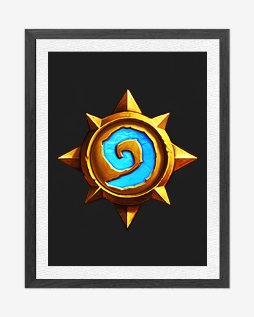 Cuadro decorativo Negro de Pecho heartstone