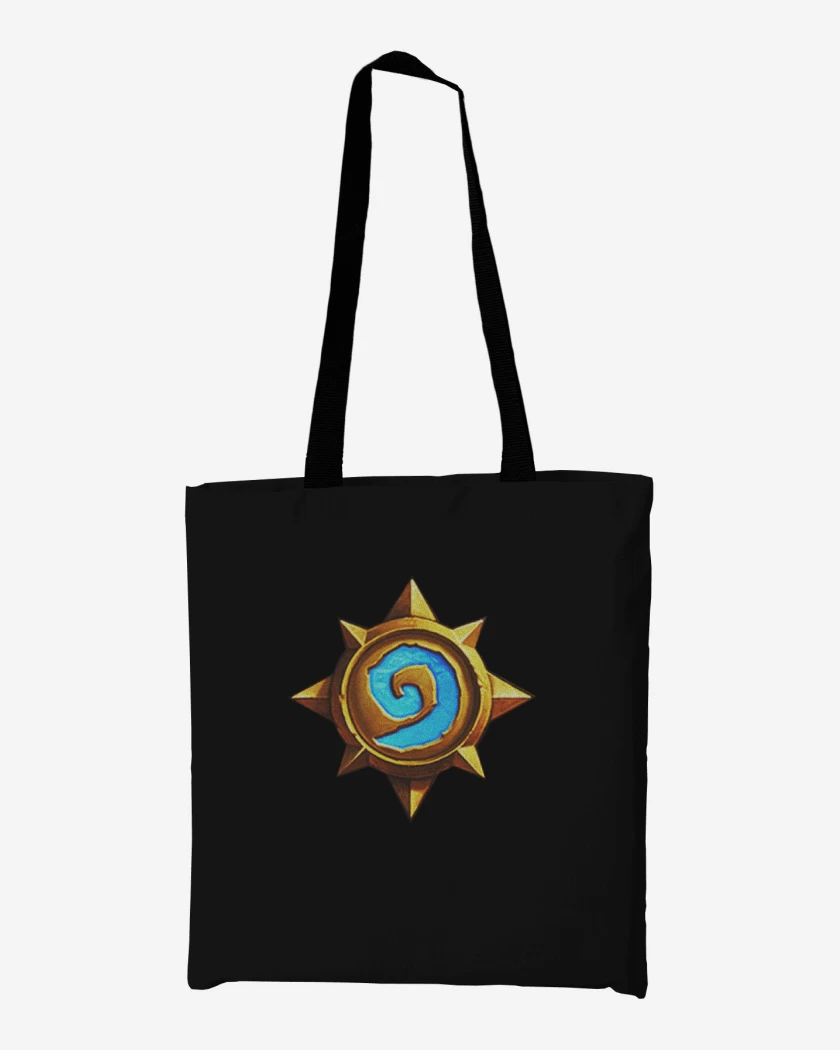 Totebag Negro de Pecho heartstone