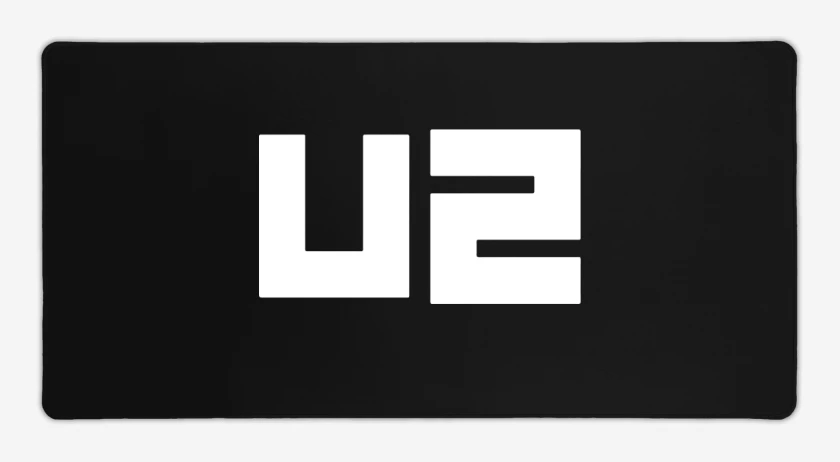Mouse pad Gamer Negro de u2