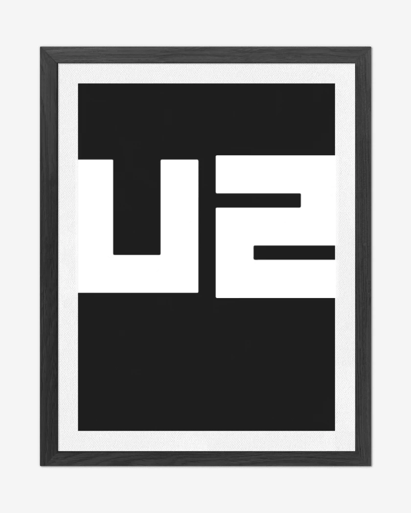Cuadro decorativo Negro de u2