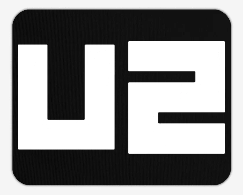 Mousepad Negro de u2