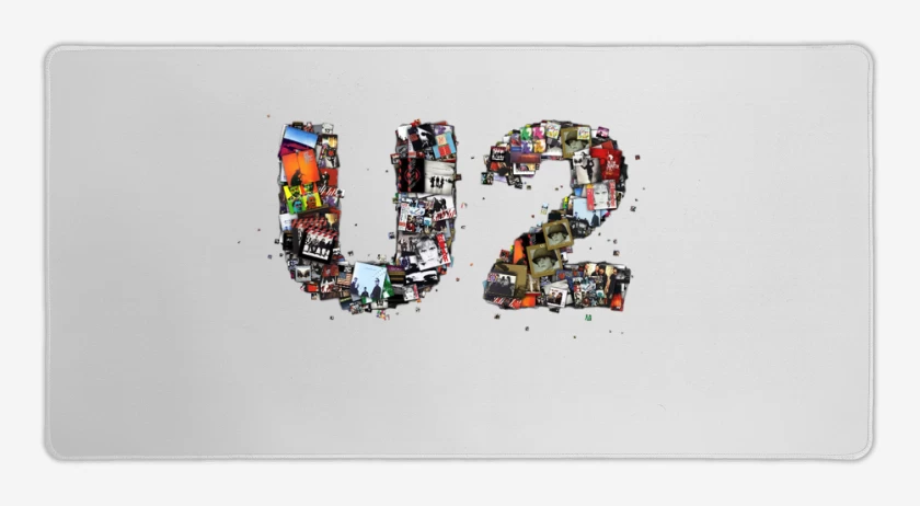 Mouse pad Gamer Blanco de u2 full color