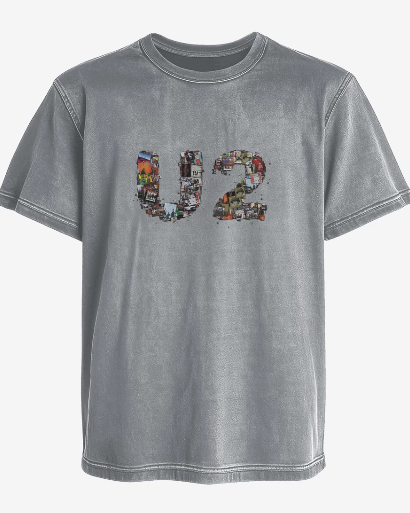 Polera desgastada u2 full color