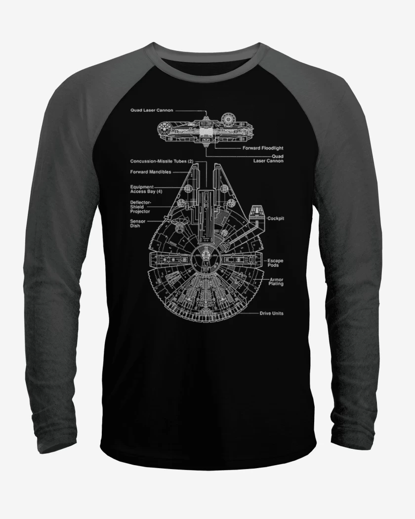 Polera Raglan Halcon milenario