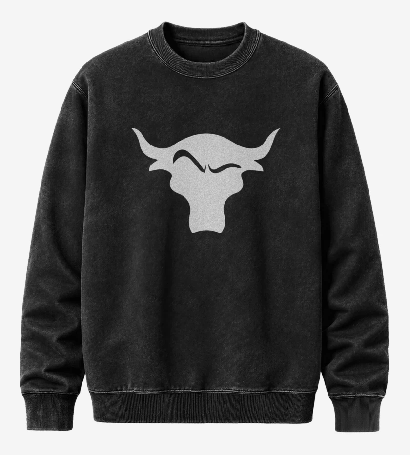 Poleron Polo Acid Wash Negro de The rock