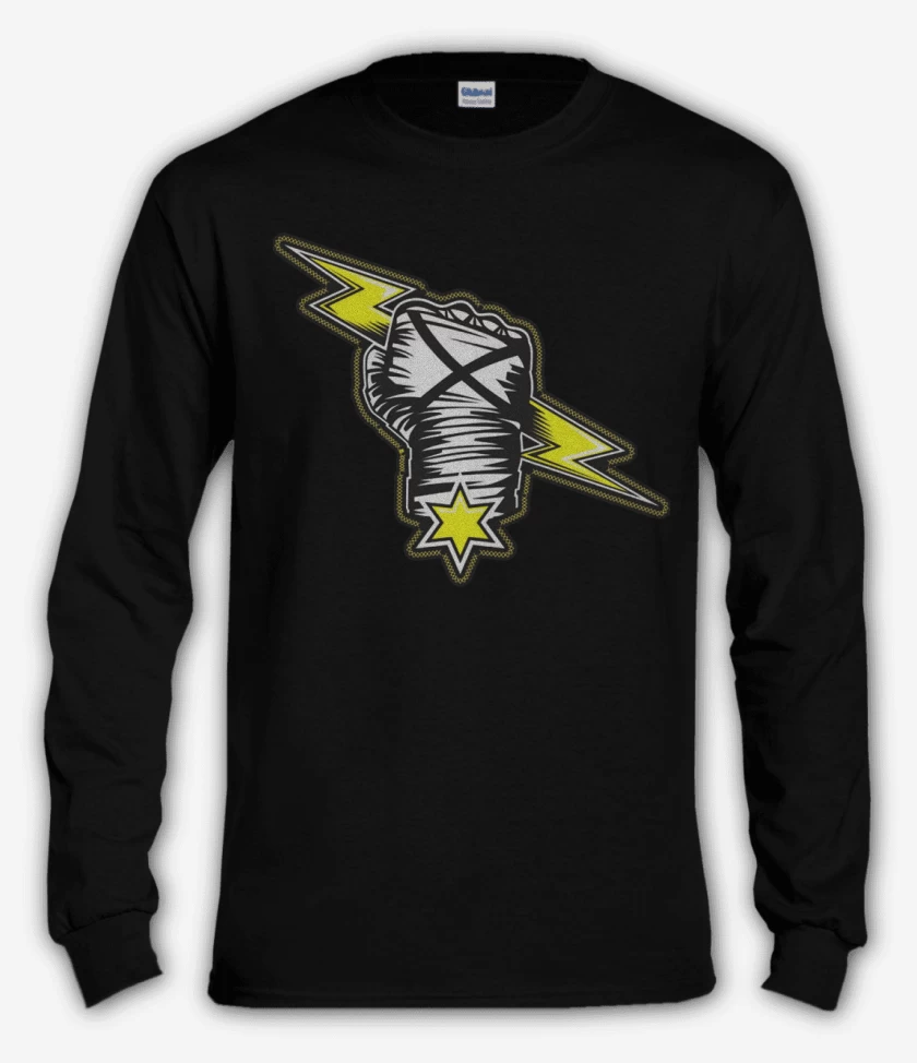 Polera manga larga Negro de cm punk