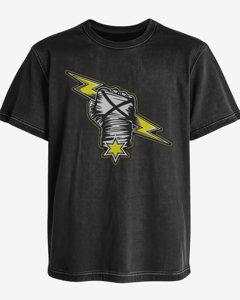 Polera desgastada cm punk