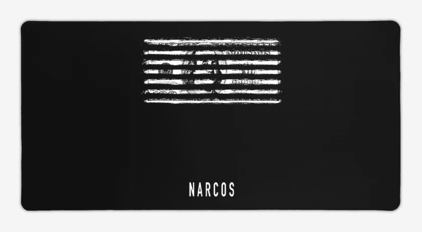 Mouse pad Gamer Negro de Narcos