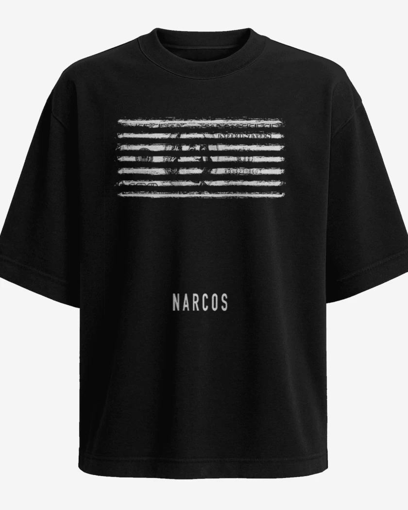 Polera Oversize Negro de Narcos