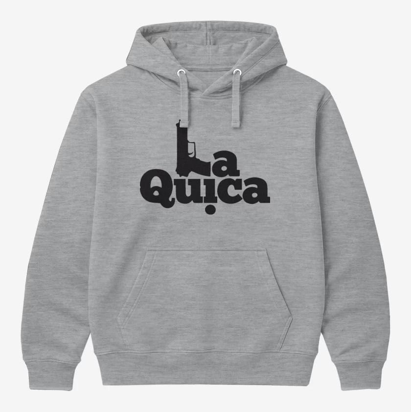 Polerón Canguro Gris Melange de La quica