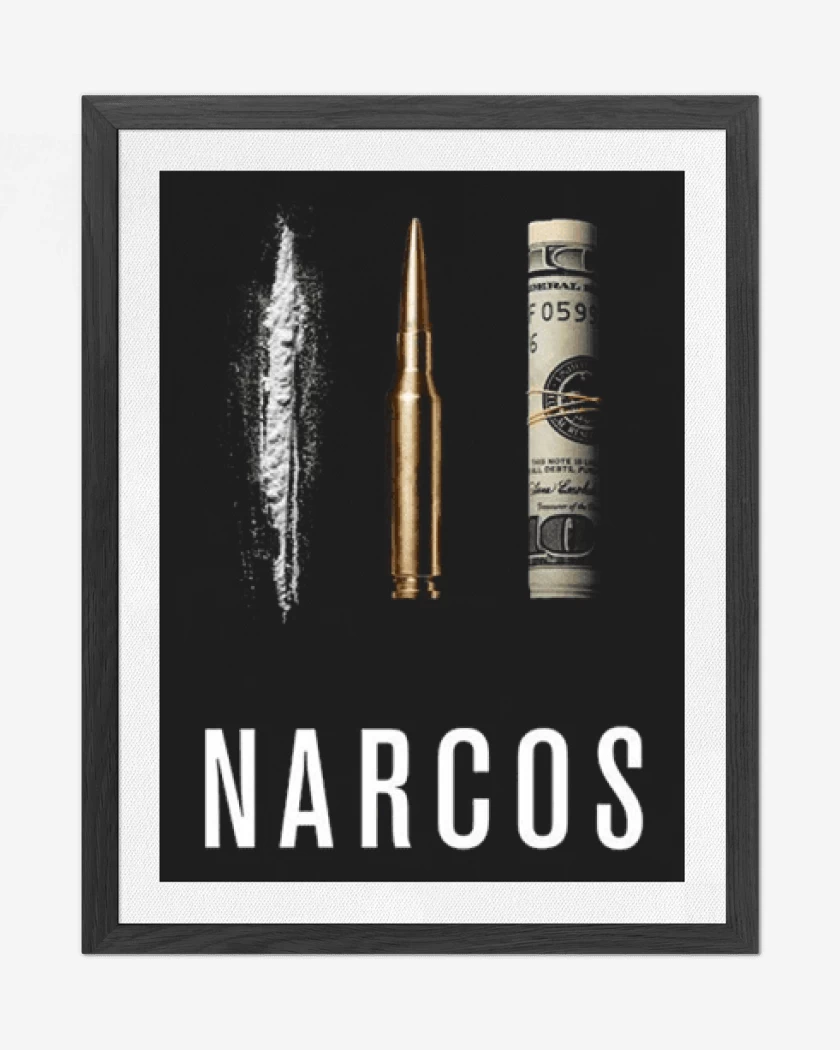 Cuadro decorativo Negro de Narcos 3