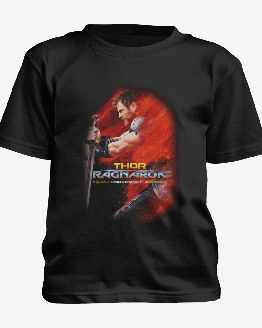 Polera de niño Negro de Thor ragnarok
