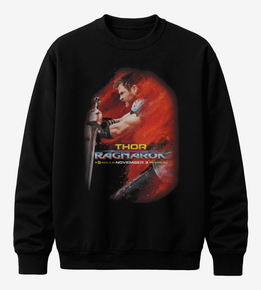 Poleron polo Negro de Thor ragnarok