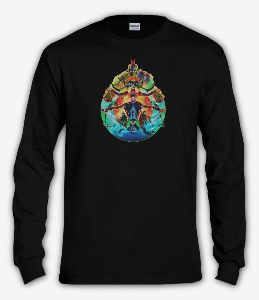 Polera manga larga Negro de Thor ragnarok 2