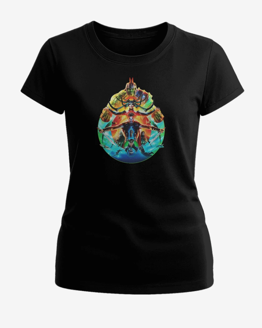 Polera de Mujer Negro de Thor ragnarok 2