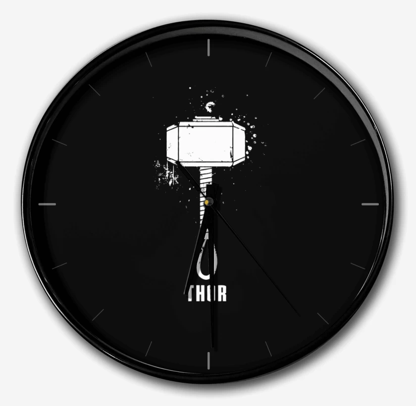 Reloj Negro de Martillo de thor